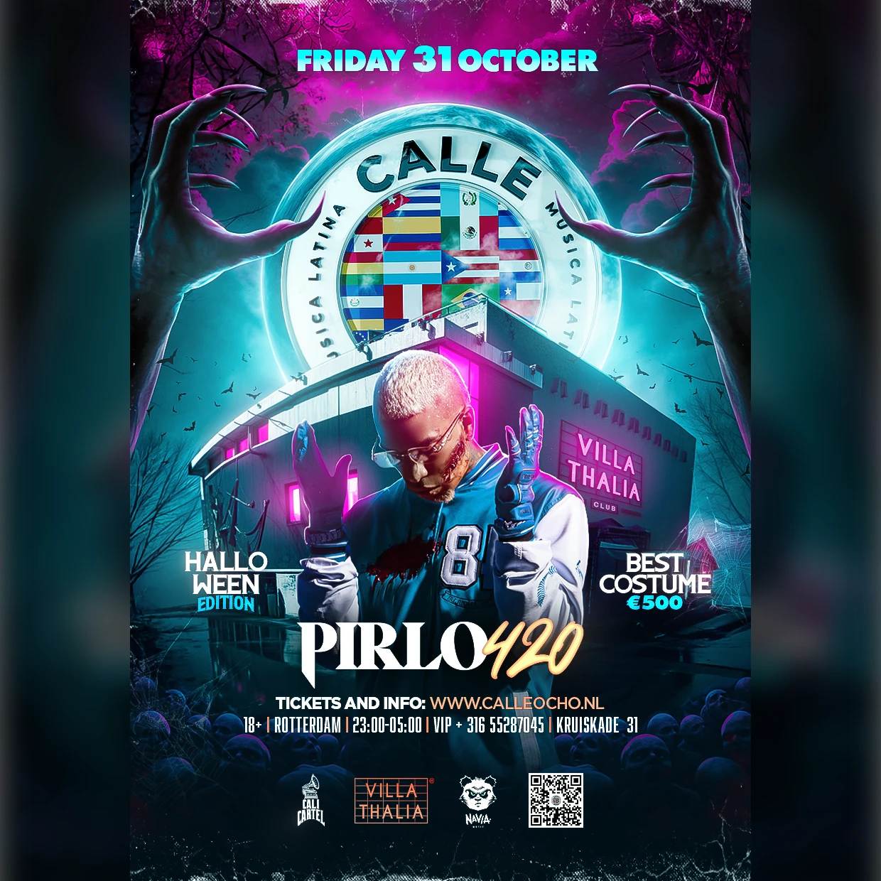 CALLE OCHO x PIRLO | FRIDAY OCTOBER 31ST