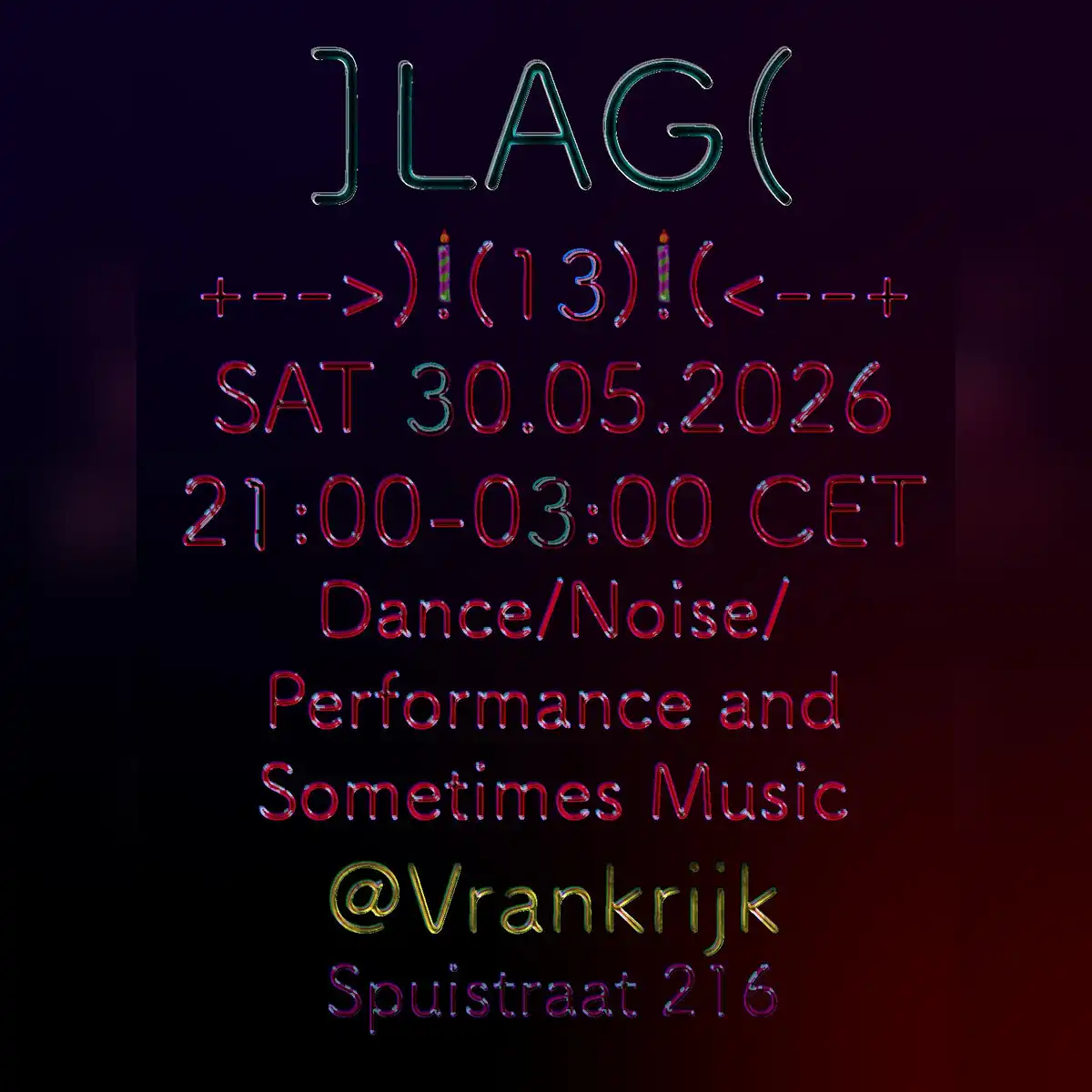 LAG - 13th anniversary + benefit party