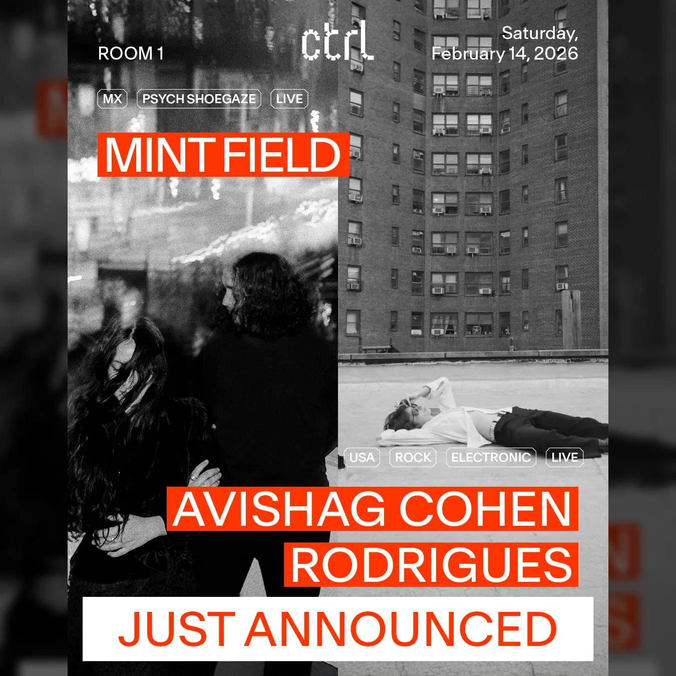ctrl LIVE: Mint Field [MX] & Avishag Cohen Rodrigues [USA]