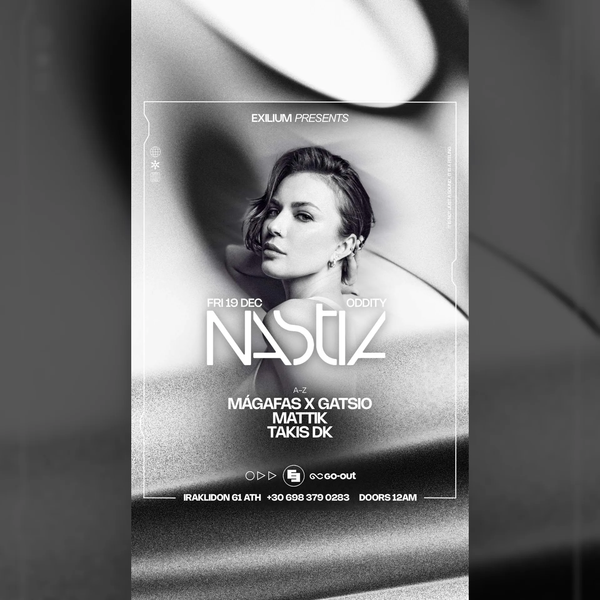 Exilium presents Nastia at Oddity on Friday December 19th