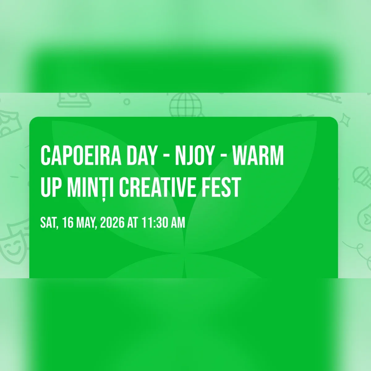 Capoeira Day - Warm Up Minți Creative Fest