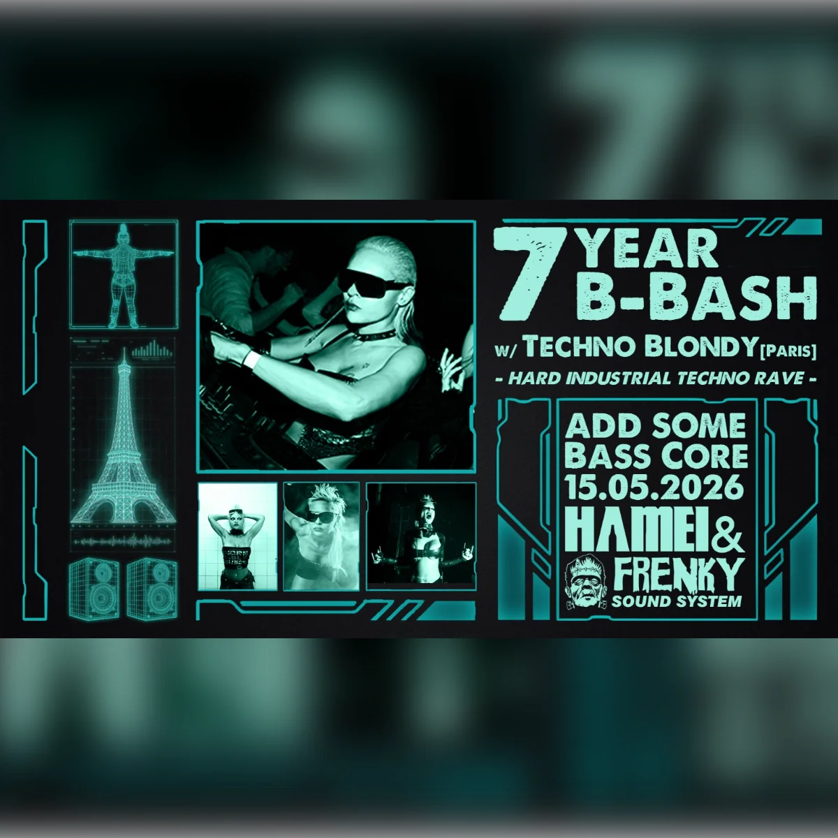 Hamei-7 year 'B-Bash' w/Techno Blondy