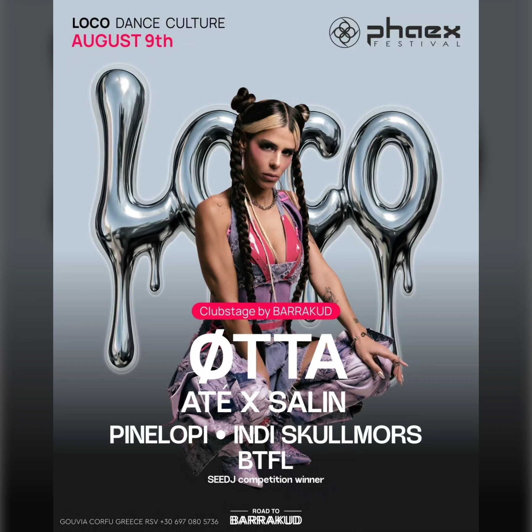 LOCO DANCE CLUB | PHAEX FESTIVAL | Club Night with Øtta, Até and Salin