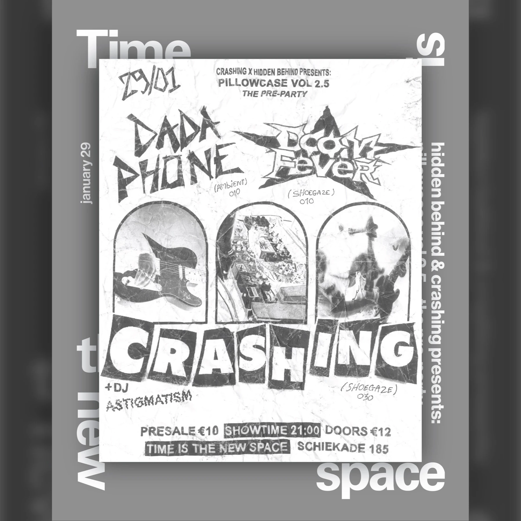 HIDDEN BEHIND & CRASHING presents: PILLOWCASE VOL 2.5 - The Pre-Party