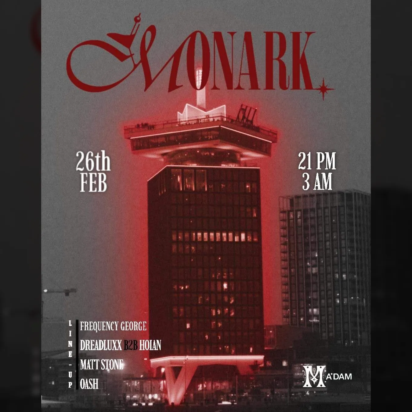 Madam by Night invites: MONARK