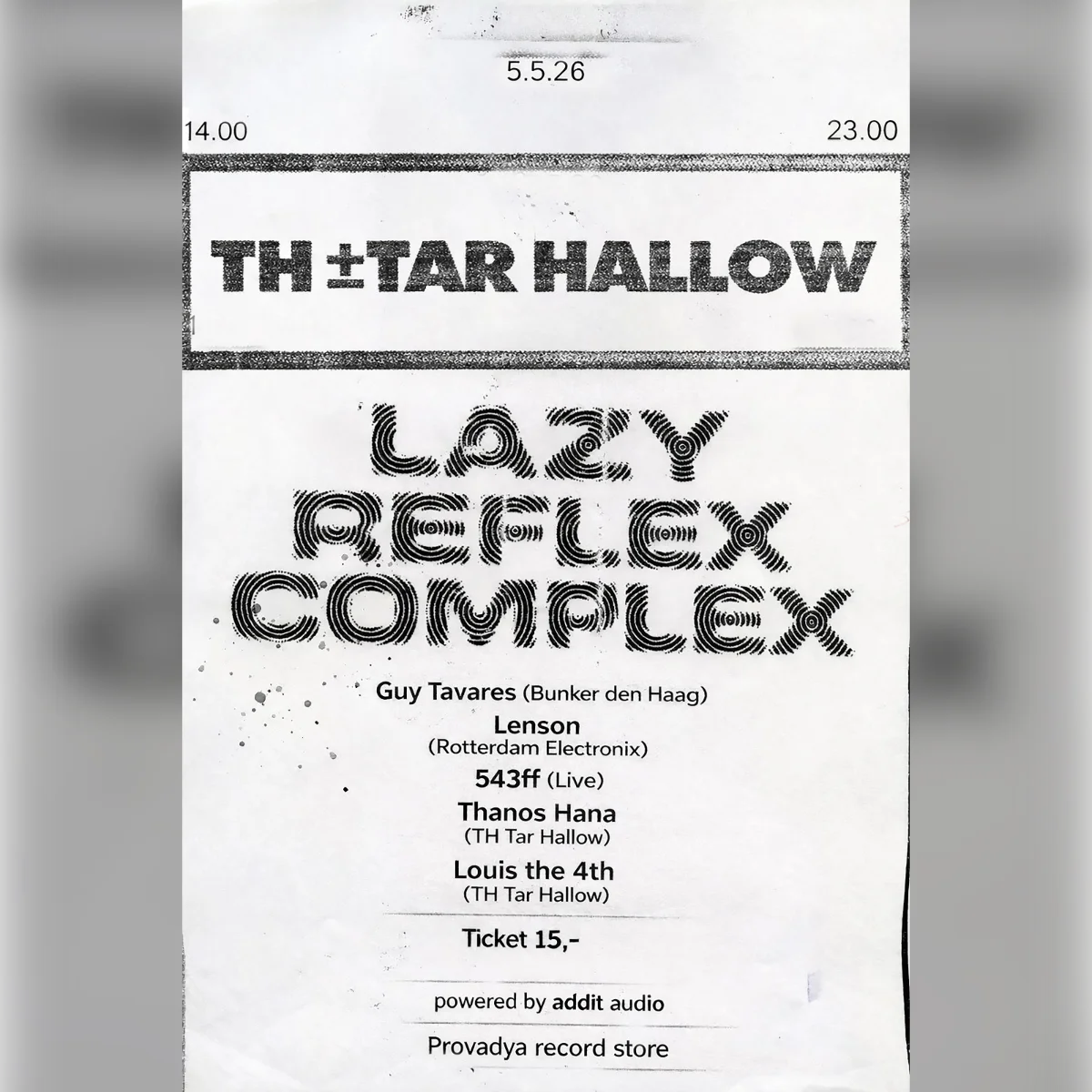 Lazy Reflex Complex x TH Tar Hallow