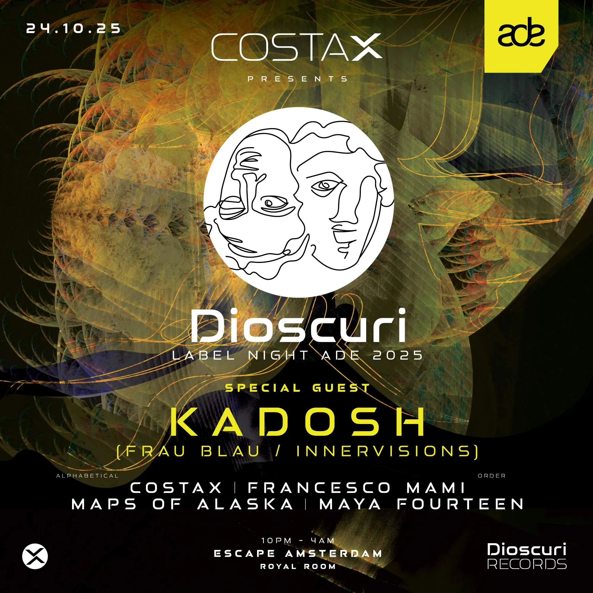 Dioscuri - Label showcase featuring Kadosh (Frau Blau / Innervisions)