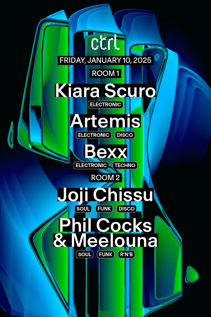 ctrl NIGHTS: Kiara Scuro, ARTÉMIS, Bexx, Joji Chissu, Phil Cocks & Meelouna