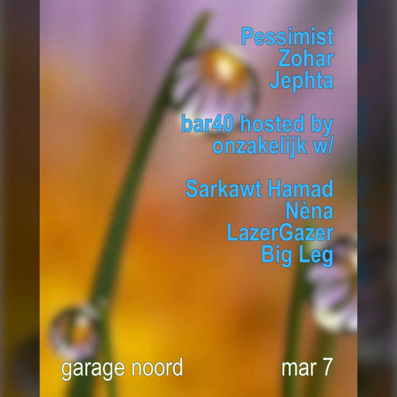 Pessimist, Zohar, Jephta + Bar40 