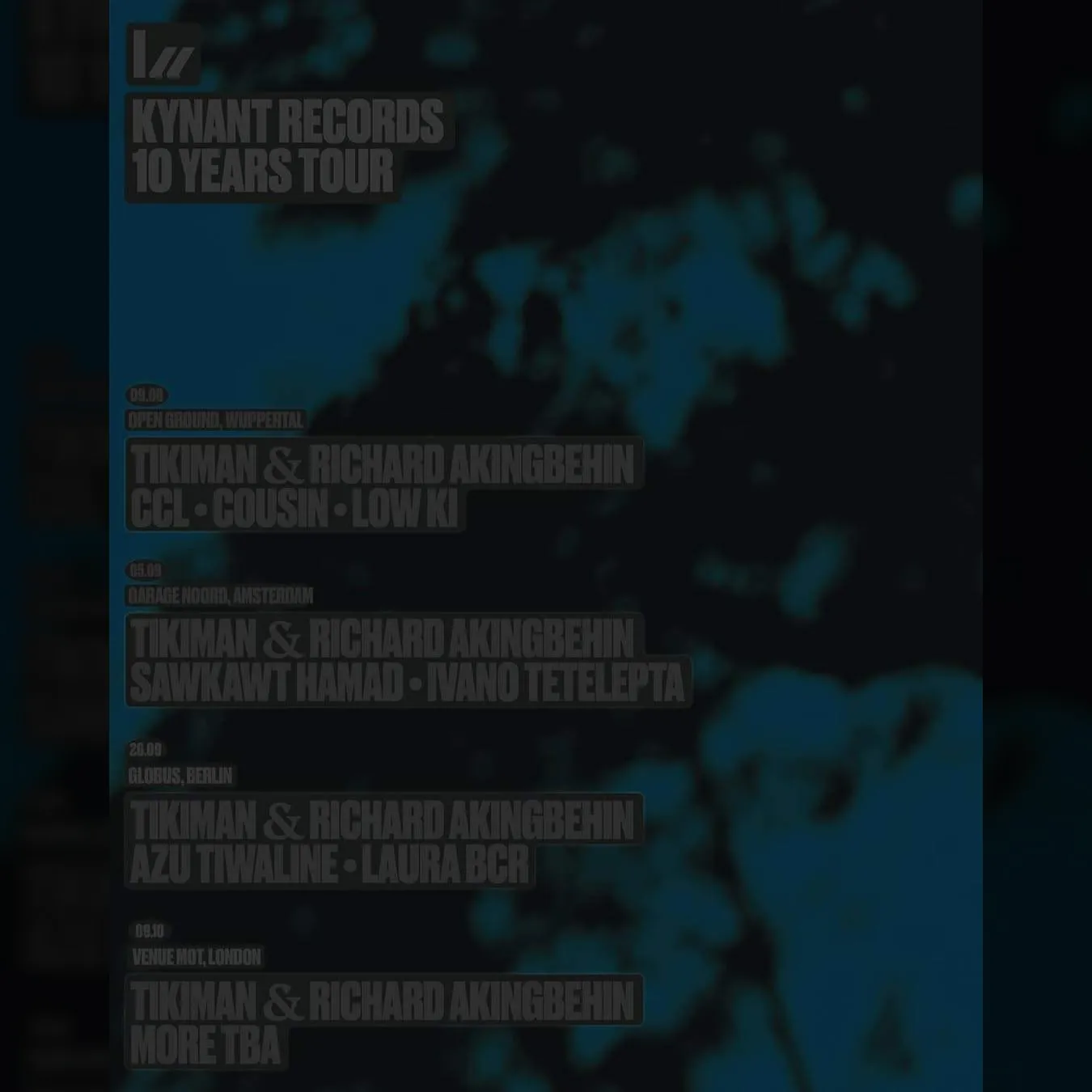 10 Years of Kynant Records with Tikiman & Richard Akingbehin, Sarkawt Hamad, Ivano Tetelepta