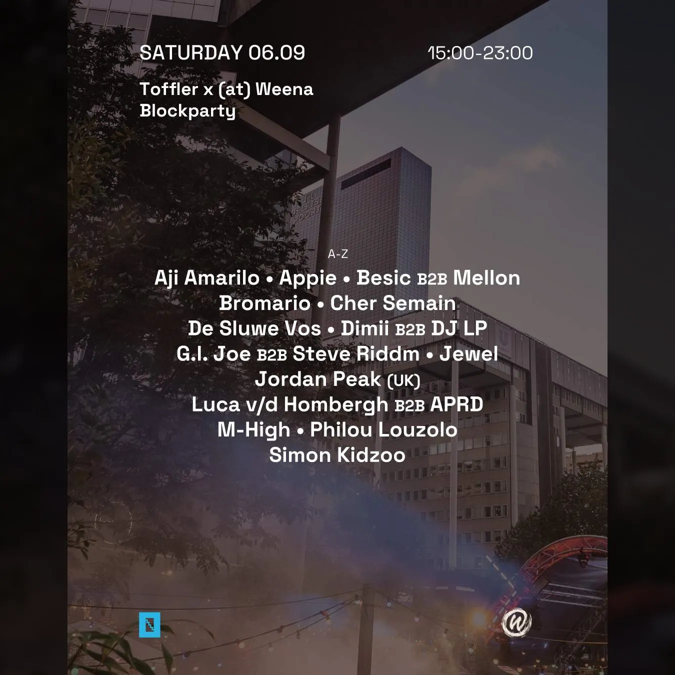 Toffler × (at) Weena · Blockparty