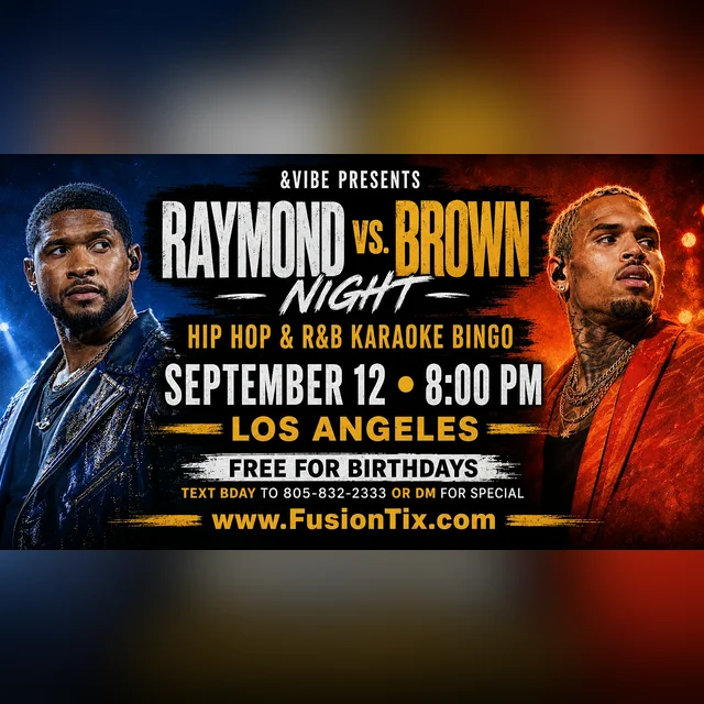 Hip Hop & R&B Karaoke Bingo - Usher v Chris Brown Night