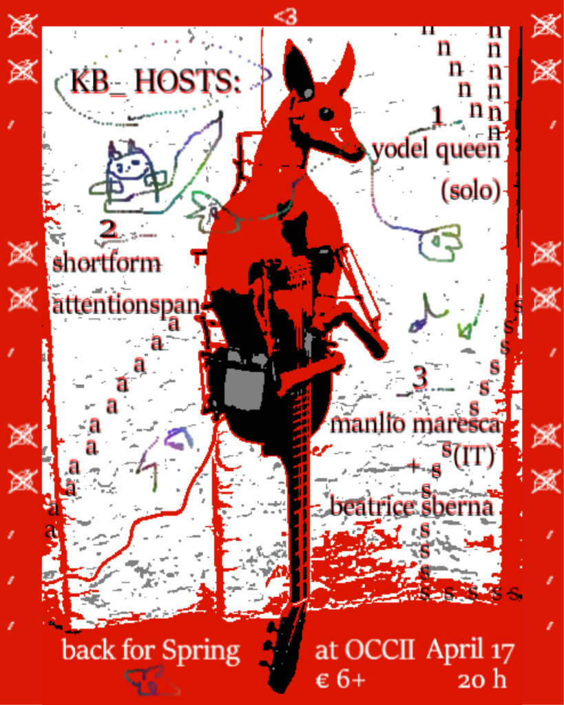 KB_ HOSTS: Manlio Maresca & Beatrice Sberna + shortformattentionspan + Yodel Queen