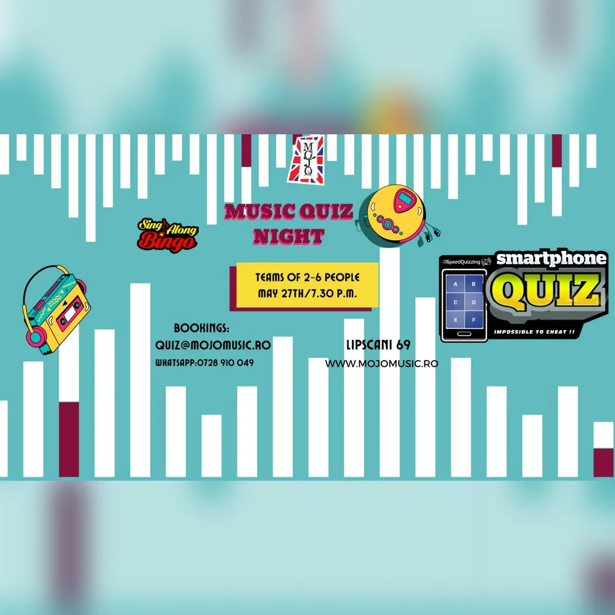Music Speed Quiz with Sing-Along Bingo