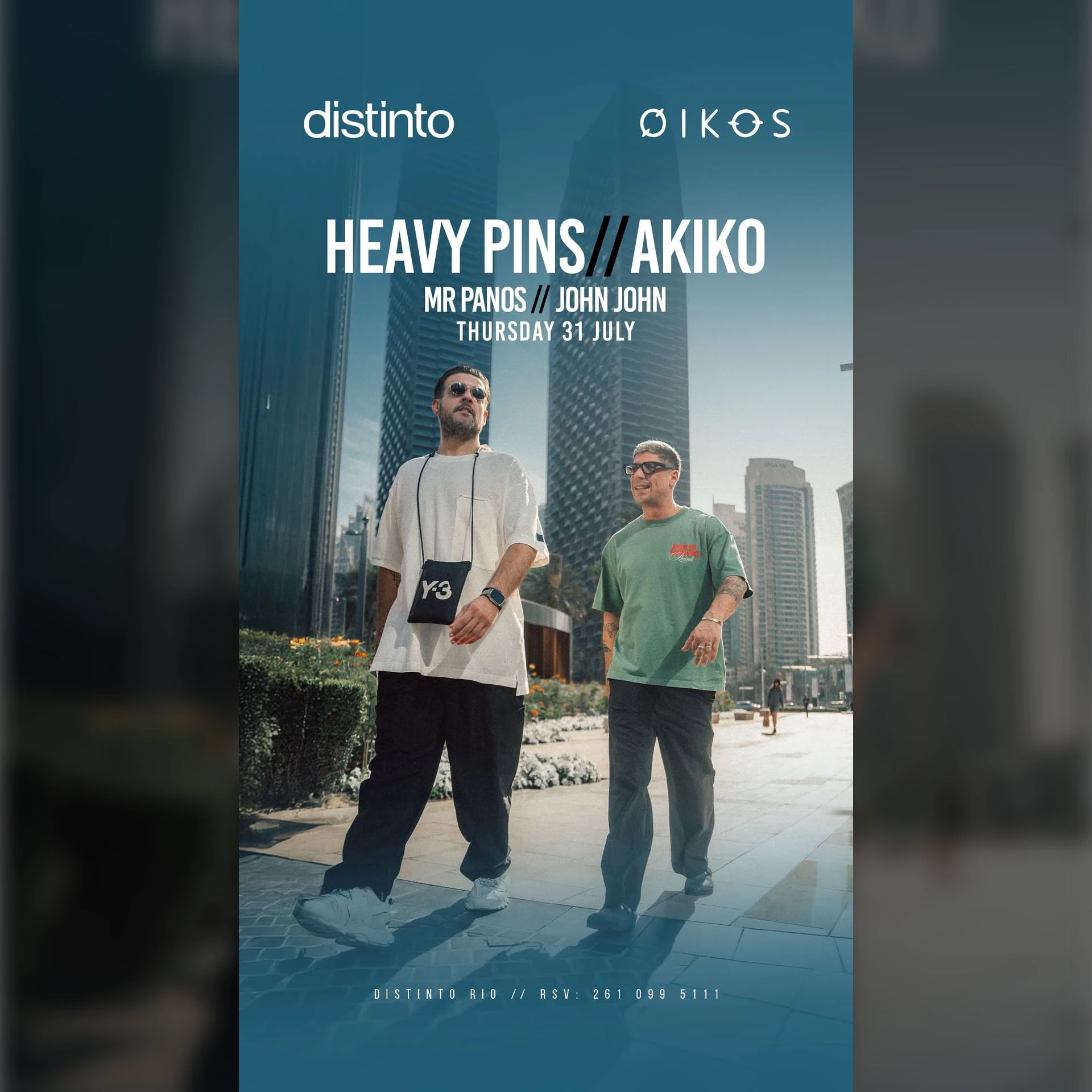 HEAVY PINS // AKIKO // MR PANOS // JOHN JOHN