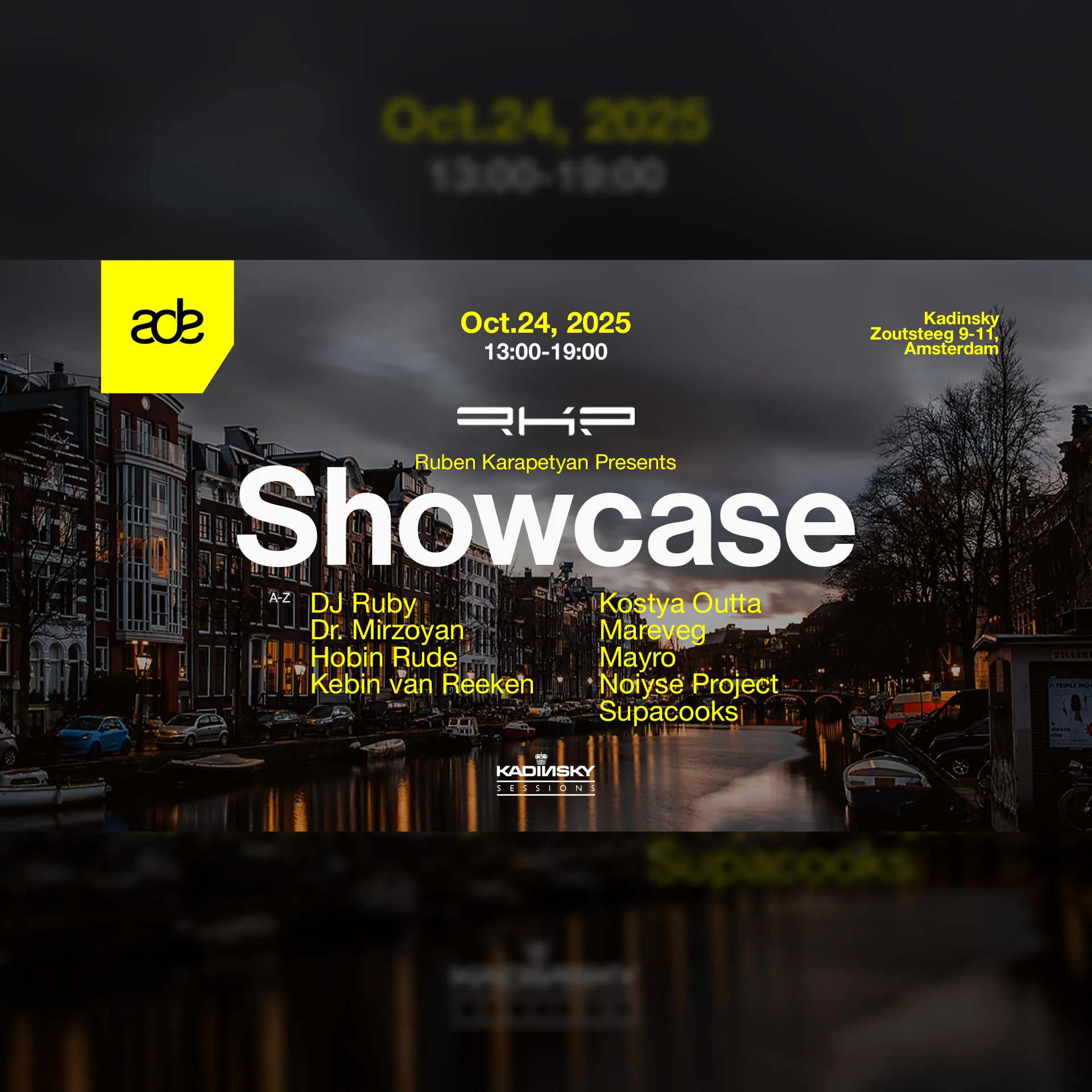 ADE Showcase of Ruben Karapetyan's RKP recordlabel