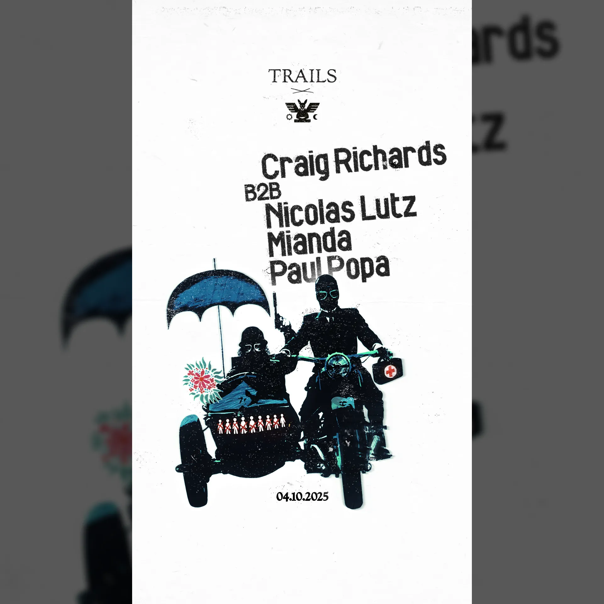 TRAILS X GH presents Craig Richards b2b Nicolas Lutz, Mianda, Paul Popa