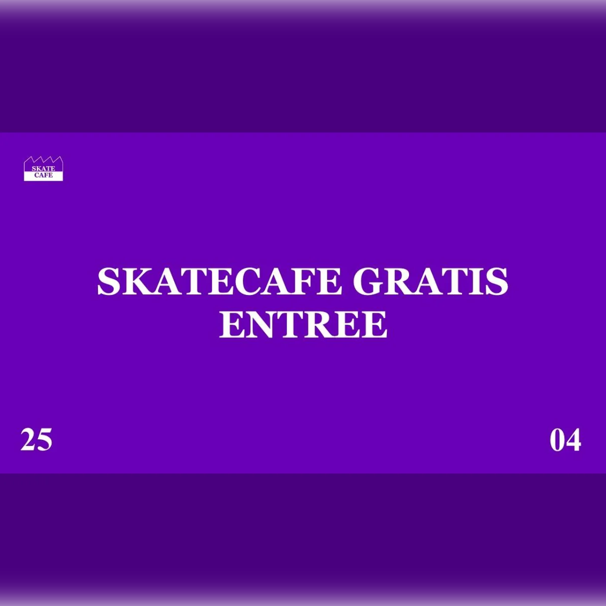 Het Grote Skatecafe Gratis Entree Feest