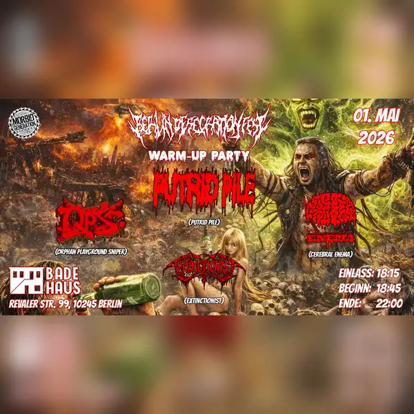 Berlin Desecration Fest – Warm Up Party