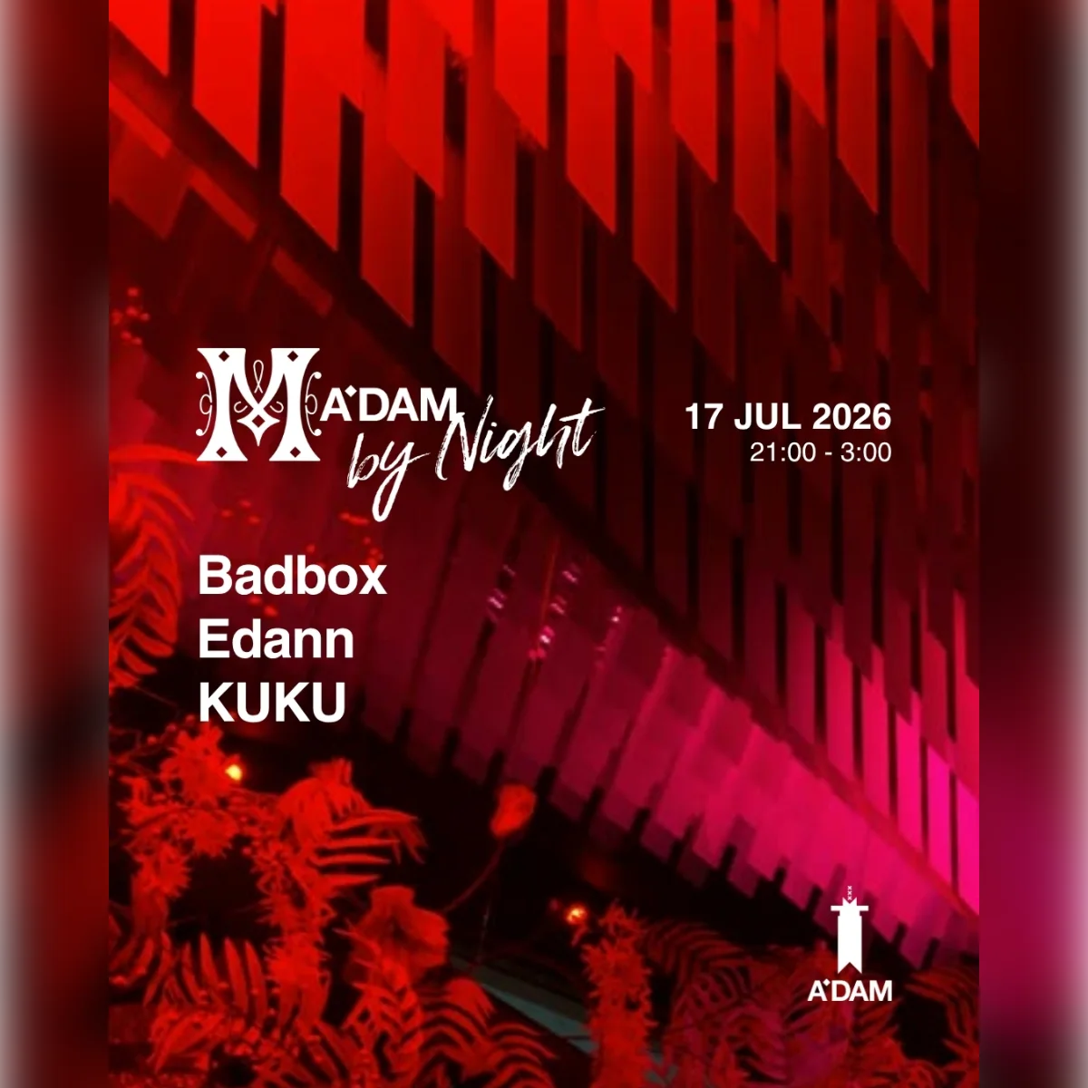 Madam by Night invites: EDEN