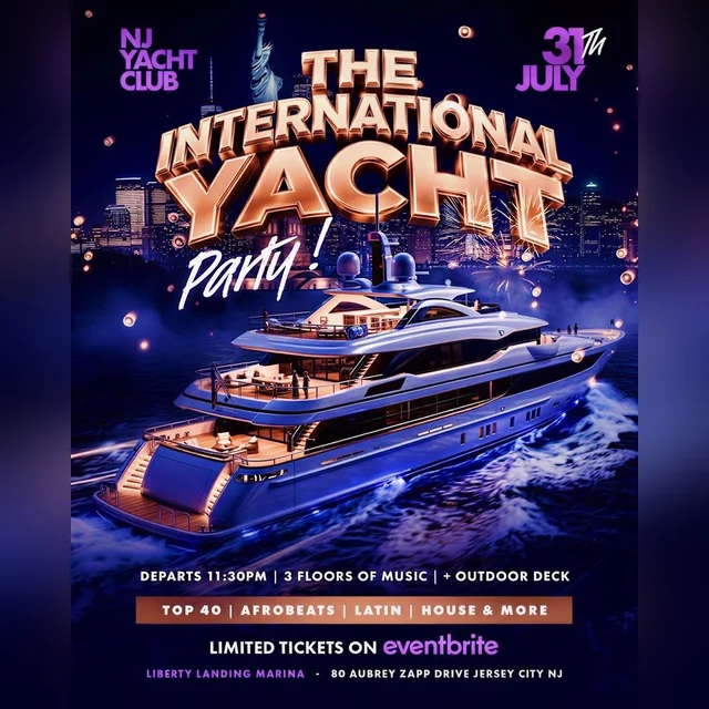 The International Yacht Party in Jersey City, Aug 01 | Lineup | Mood