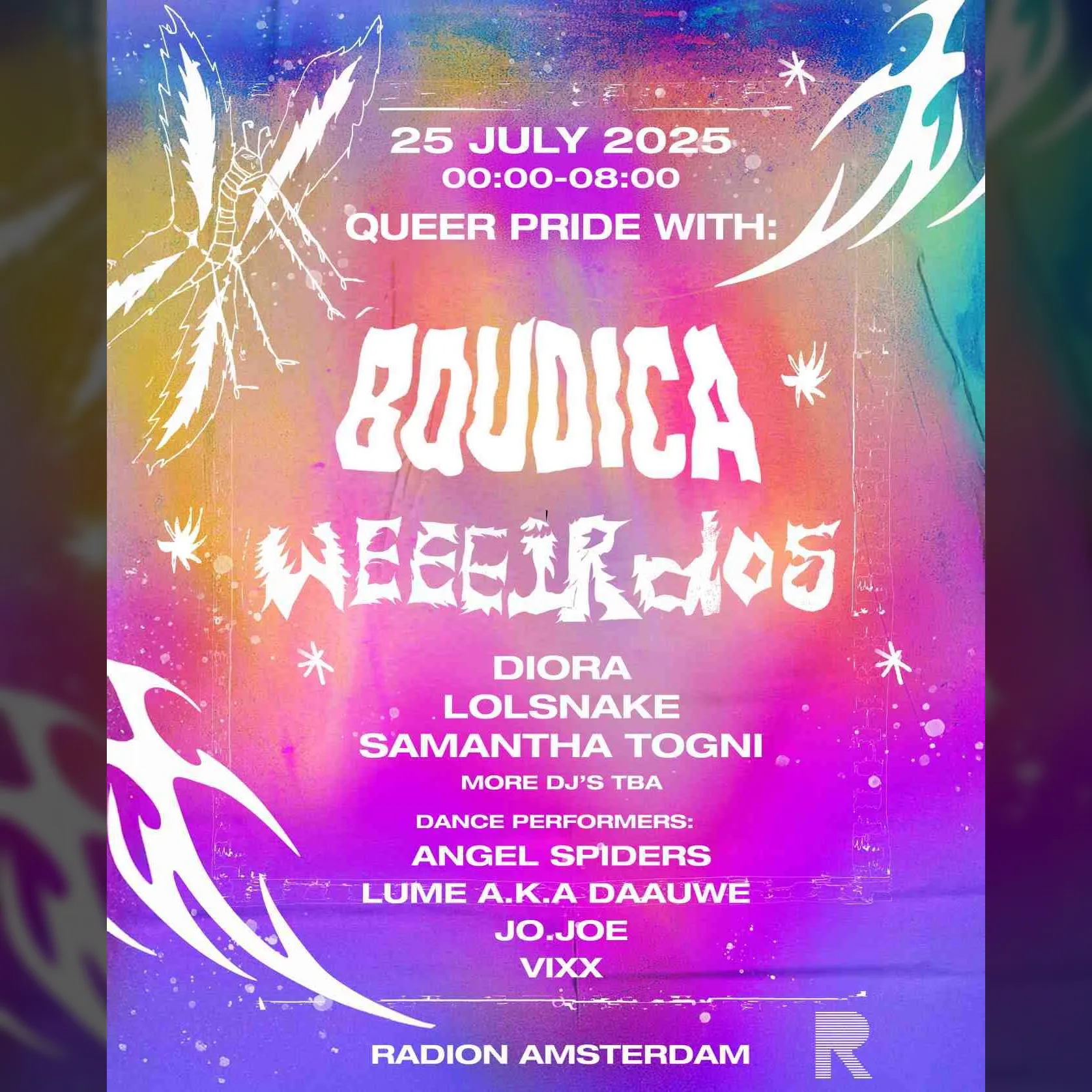 QUEER PRIDE: RADION invites BOUDICA & WEIRDO'S