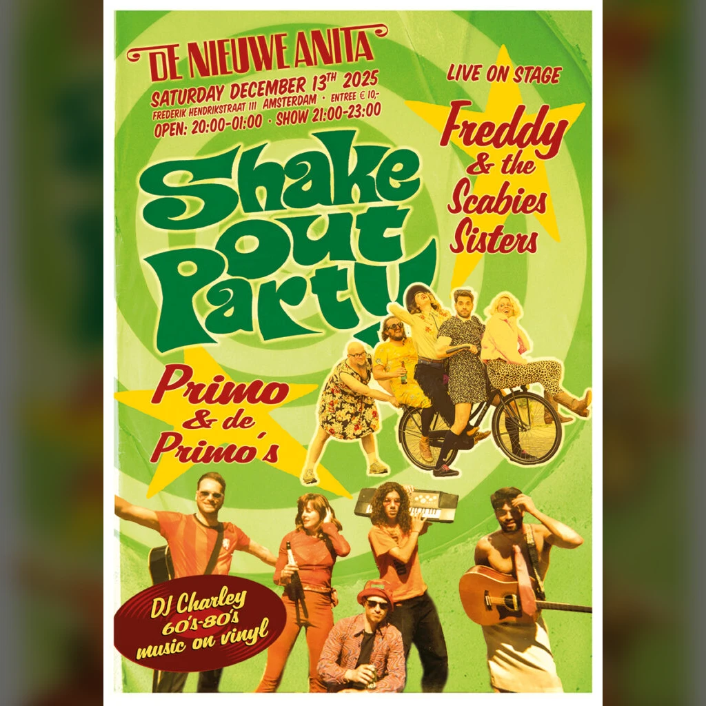 SHAKE-OUT Party DOUBLE BILL: Primo & de Primo’s • Freddy & The Scabies Sisters