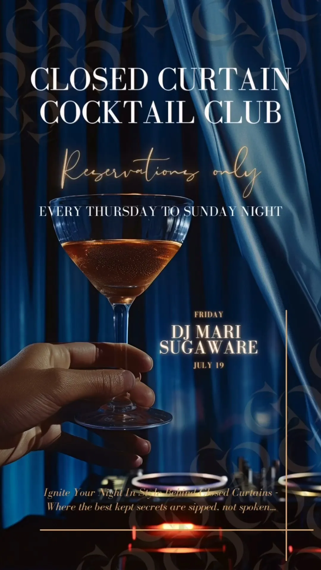 Closed Curtain Cocktail Club
