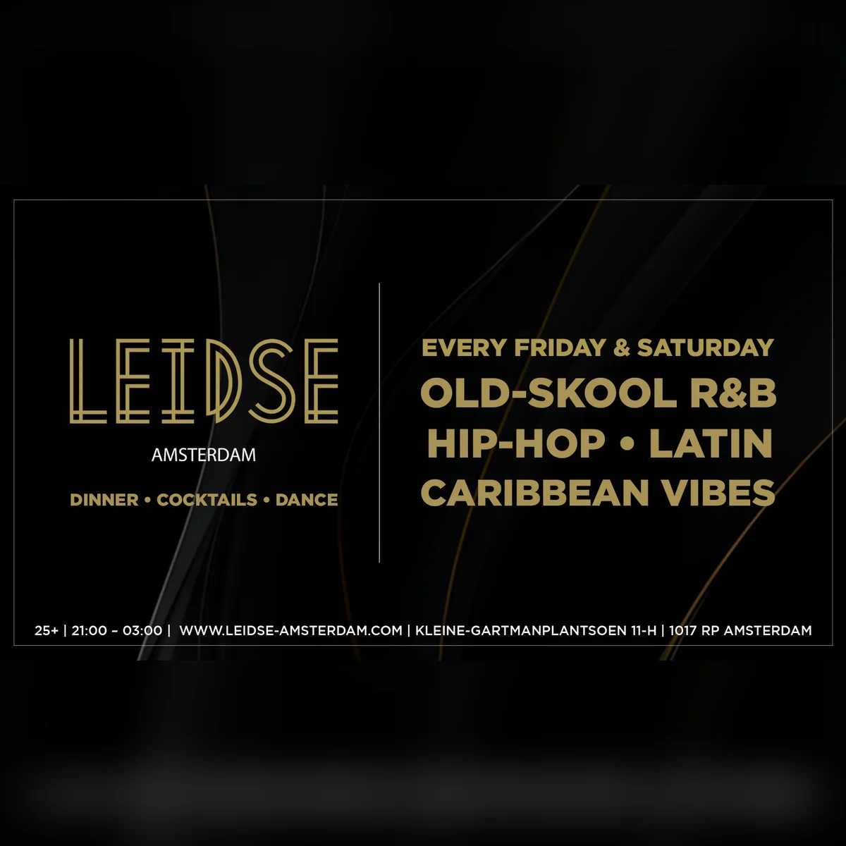 Old-school R&b • Hip-hop • Latin • Caribbean Vibes