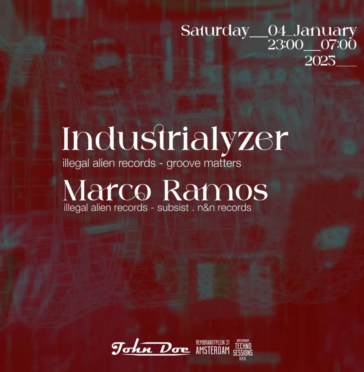 Amsterdam Techno Sessions w/ Industrialyzer