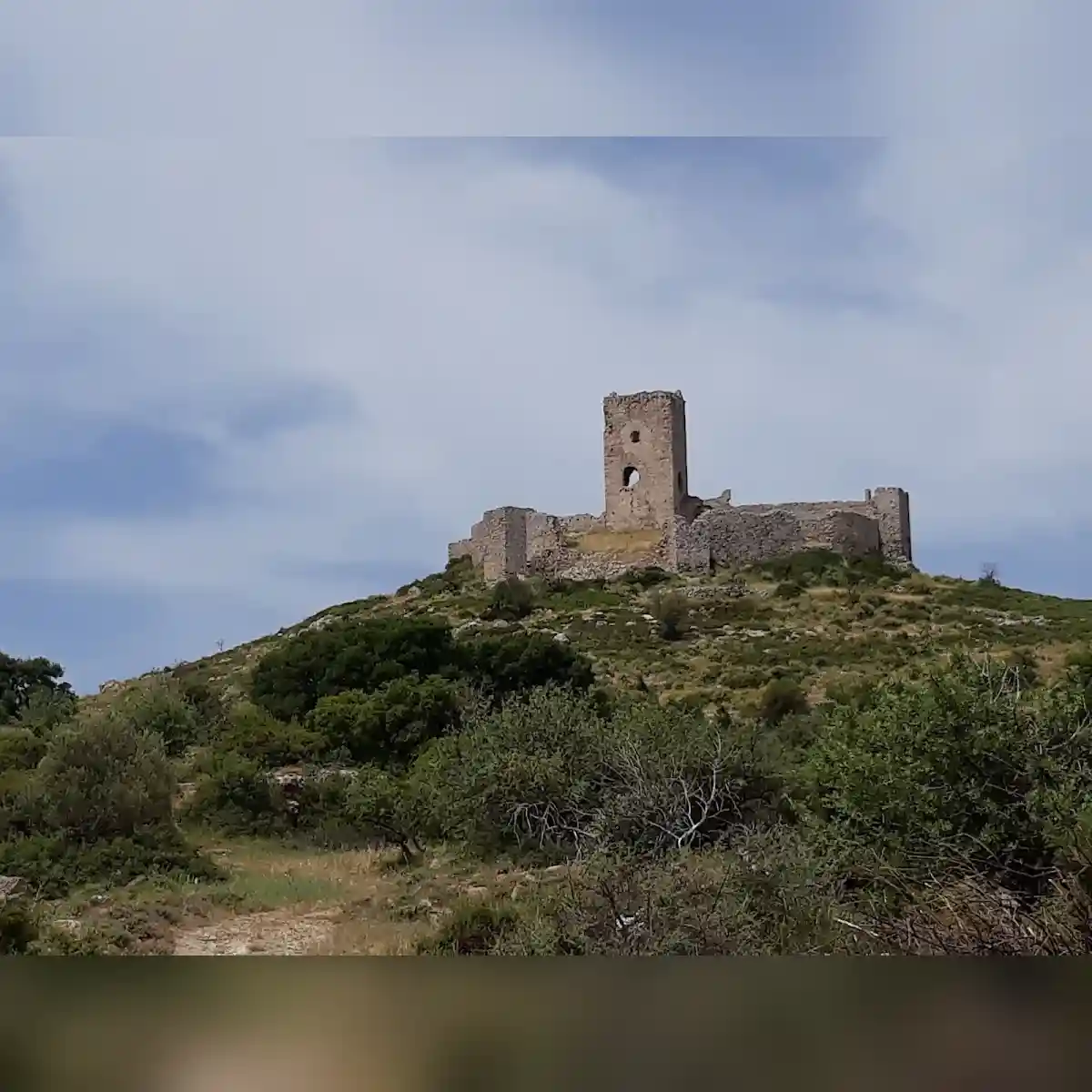 Castle of Zarafona (Early 15th.C. Byzantine Castle) in Kalamata